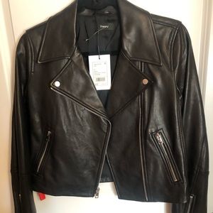 Theory leather jacket, Brand new w/ tags